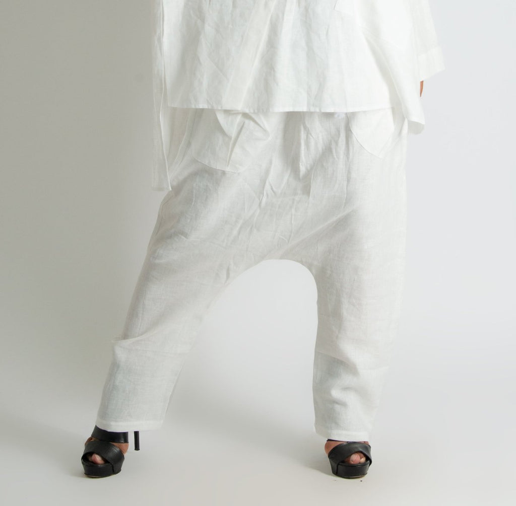 Linen Harem Loose Pants CLARA - EUG Fashion