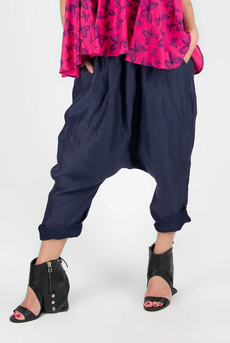 Linen Harem Pants DANIELA - EUG Fashion