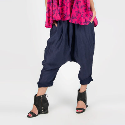 Linen Harem Pants DANIELA - EUG Fashion EugFashion 