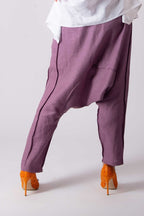 Linen Harem Pants LAVA - EUG Fashion