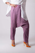 Linen Harem Pants LAVA - EUG Fashion