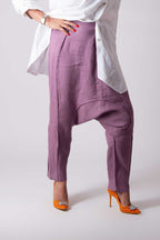 Linen Harem Pants LAVA - EUG Fashion