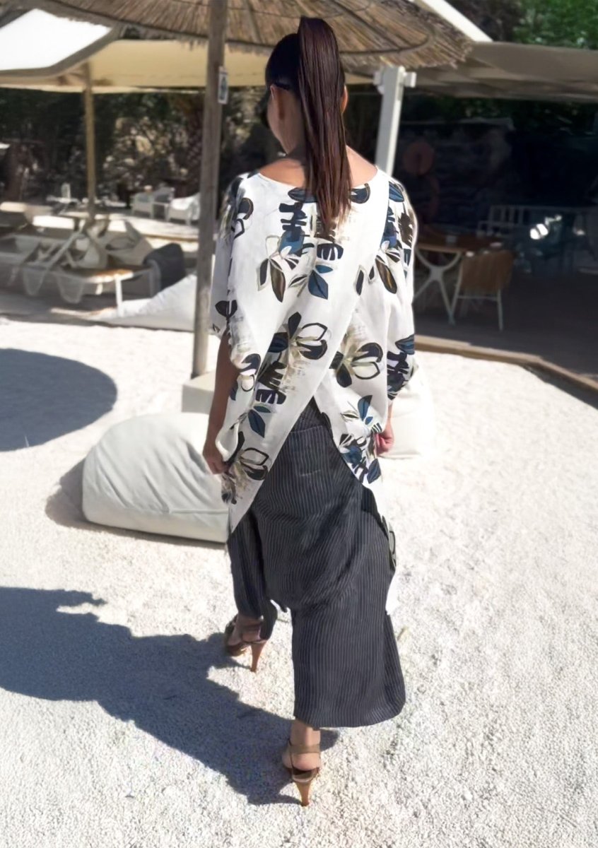 Linen Harem Pants VESTA - EUG Fashion EugFashion 