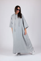 Linen Hooded Dress DOMENICA - EUG Fashion
