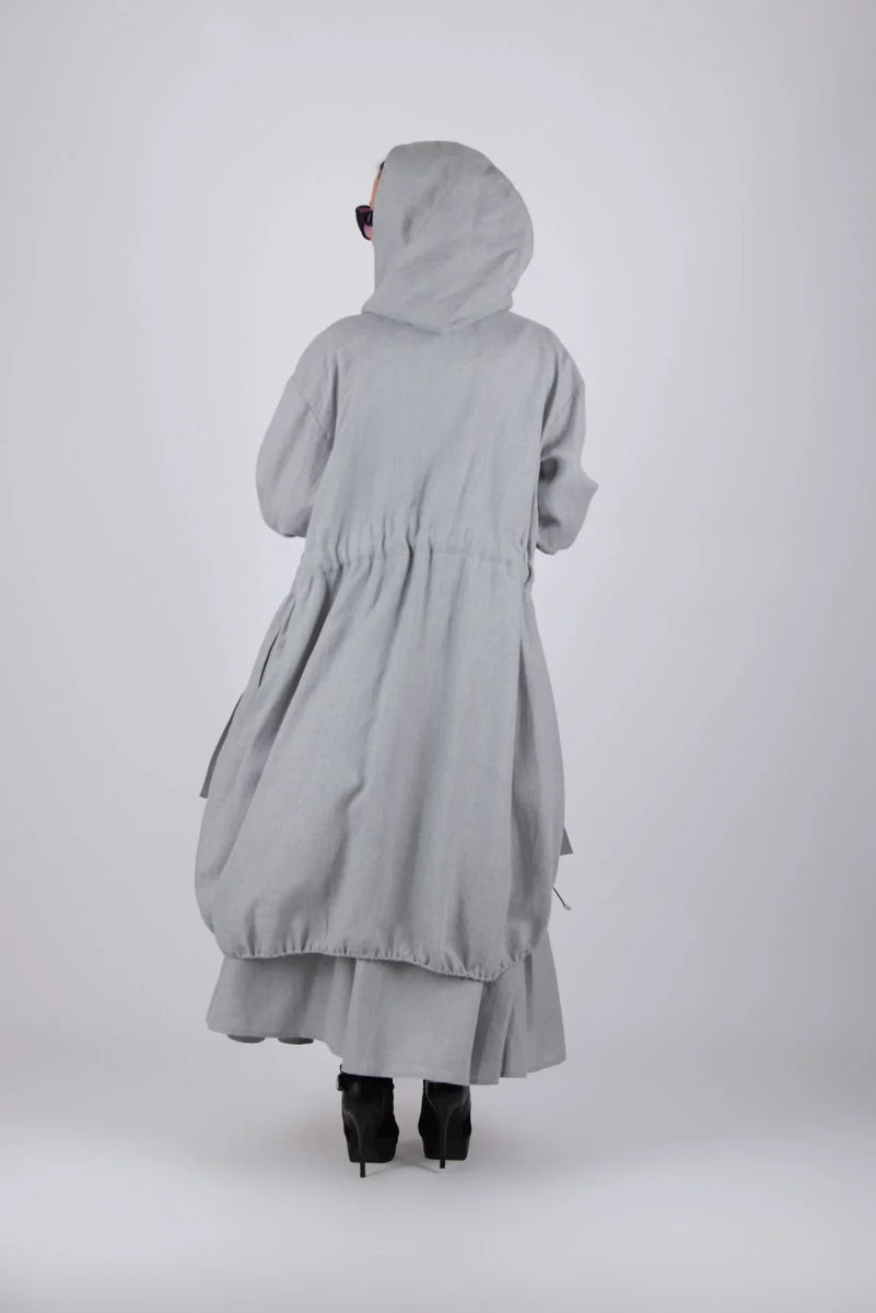 Linen hooded jacket EUGF - EUG Fashion