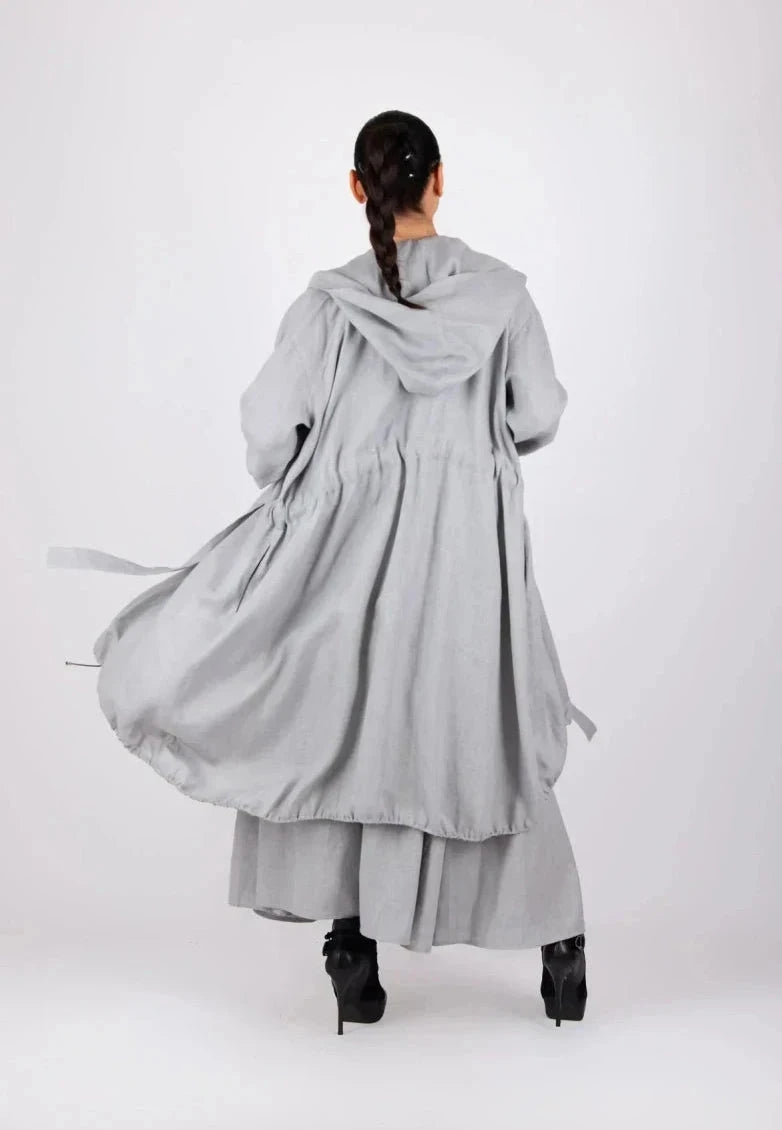 Linen hooded jacket EUGF - EUG Fashion