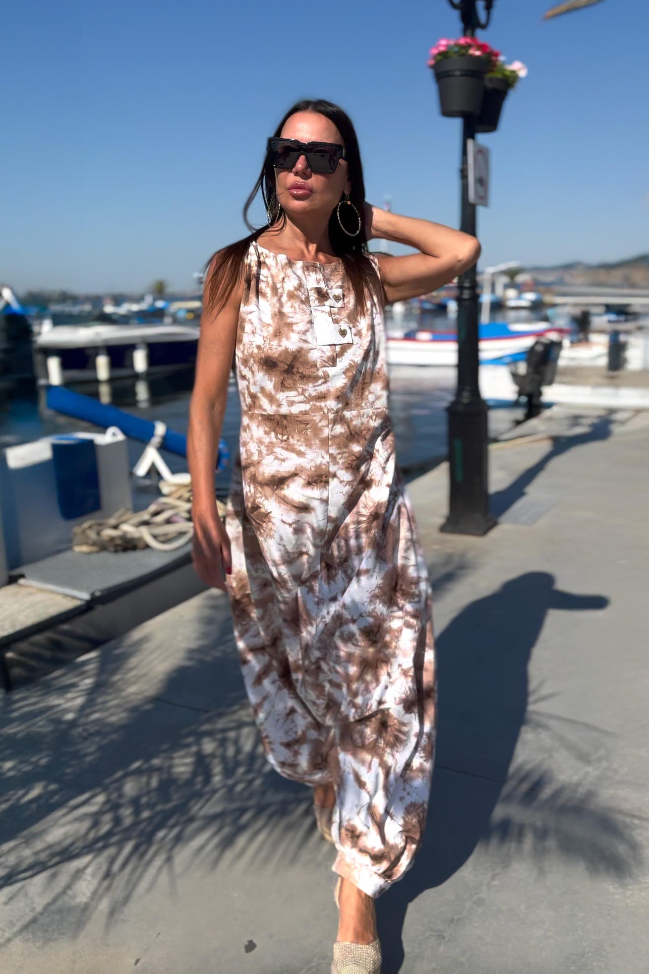 harem woman jumpsuit #beige
