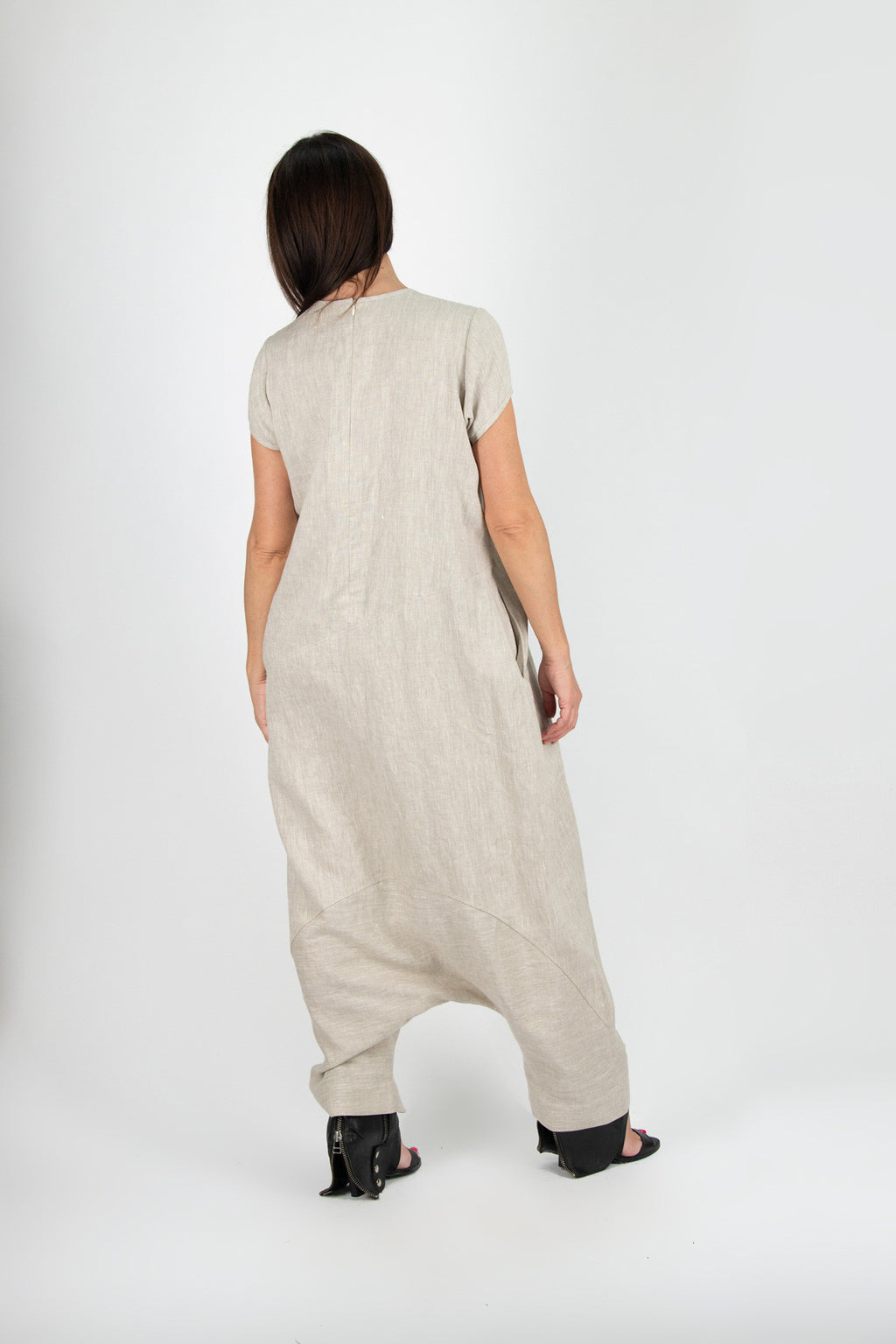 Harem Linen Jumpsuit - Ruth
