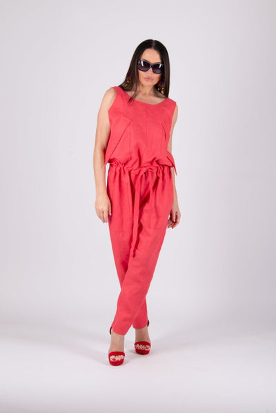 Linen Jumpsuit AURORA - EUG Fashion EugFashion 