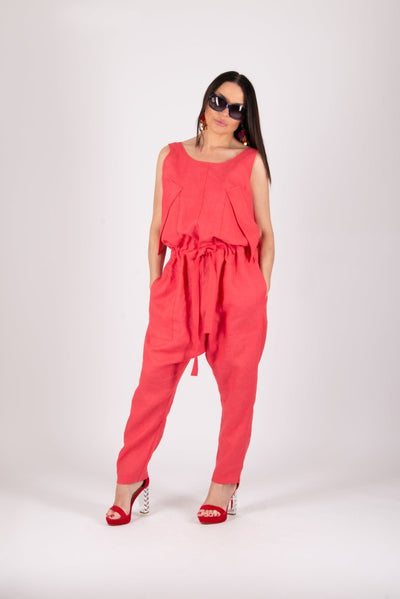 Linen Jumpsuit AURORA - EUG Fashion EugFashion 