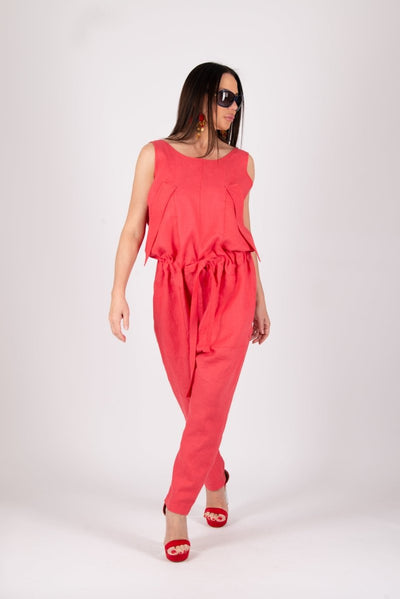 Linen Jumpsuit AURORA - EUG Fashion EugFashion 