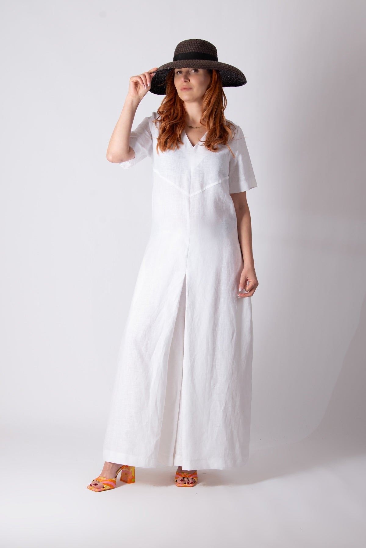 Linen Jumpsuit Eliza - EUG FASHION EugFashion 