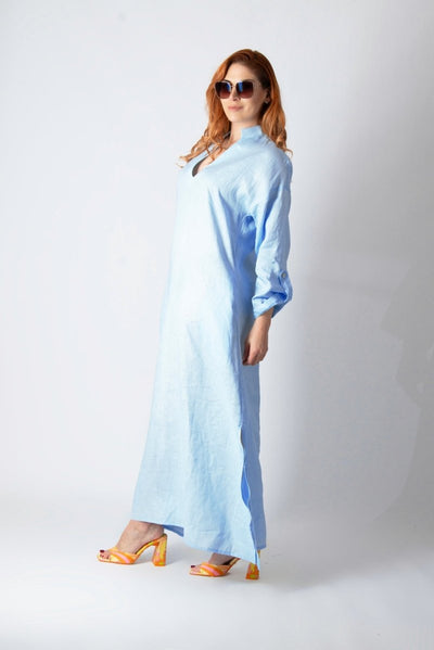 Linen Long Dress ENAS - EUG Fashion EugFashion 