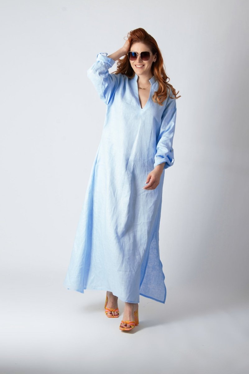 Linen Long Dress ENAS - EUG Fashion EugFashion 