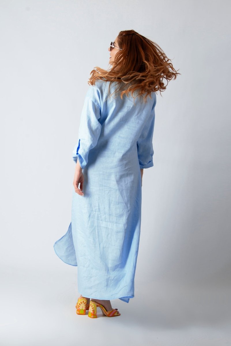 Linen Long Dress ENAS - EUG Fashion EugFashion 