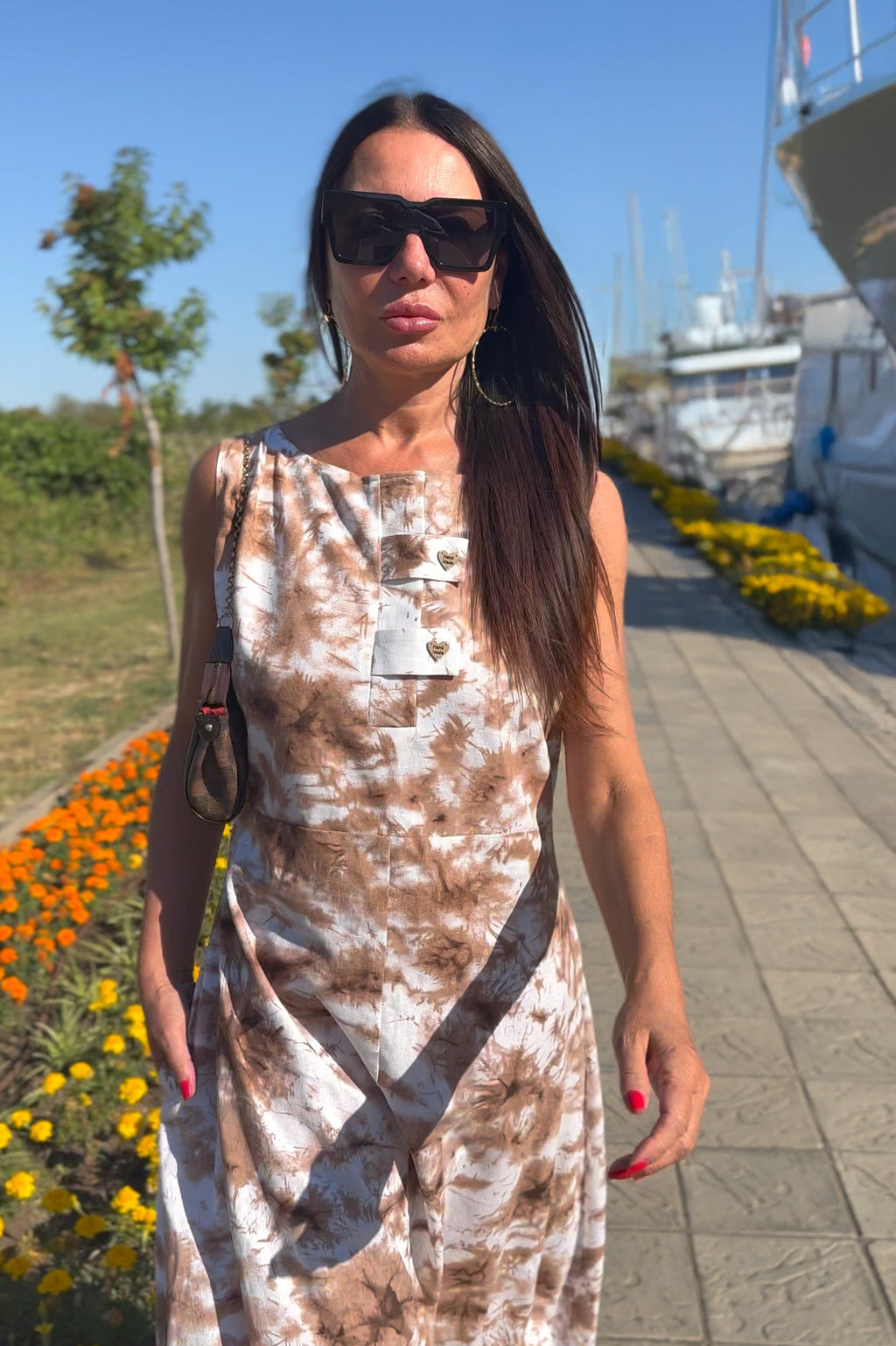 Sleeveless Linen Jumpsuit - Ariana