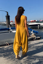 harem woman jumpsuit #mustard