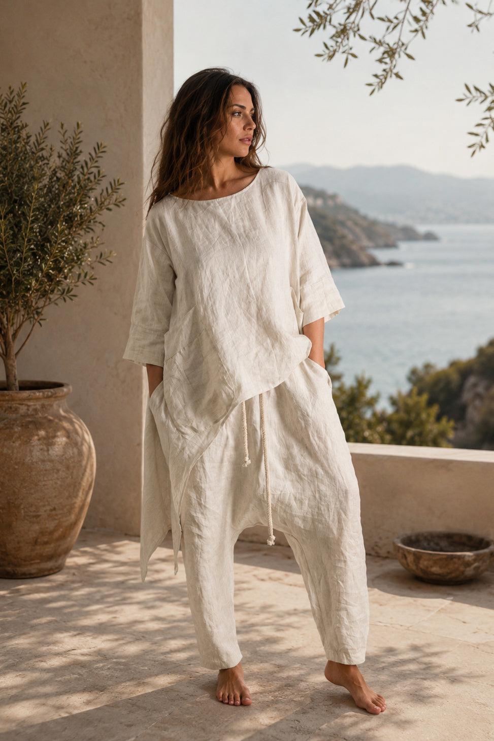 linen natural set - EUG fashion #natural