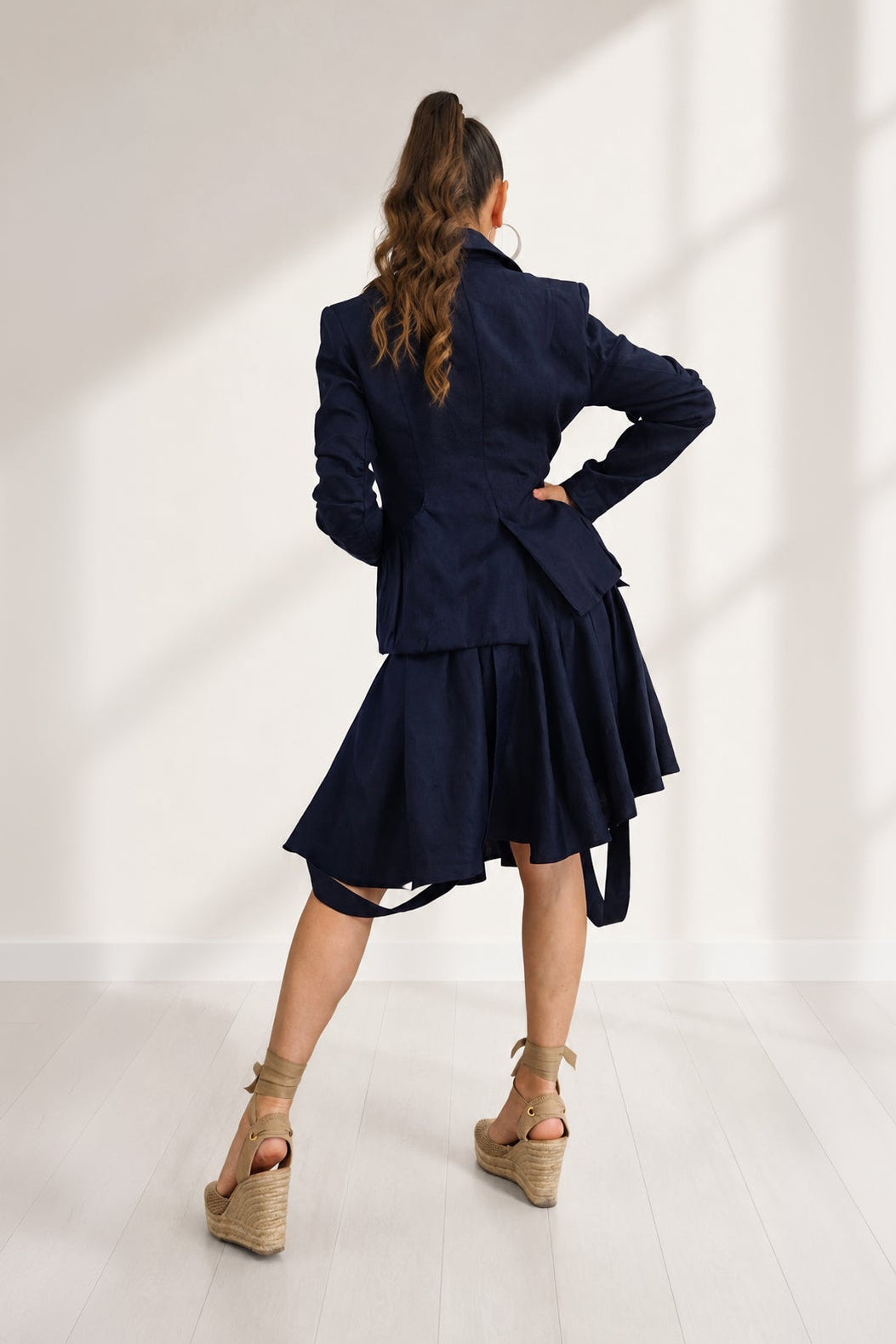 linen-woman-blue-jacket - Eug fashion