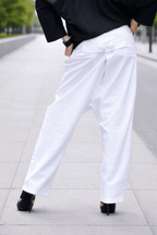 Linen Pants CHERRY - EUG Fashion
