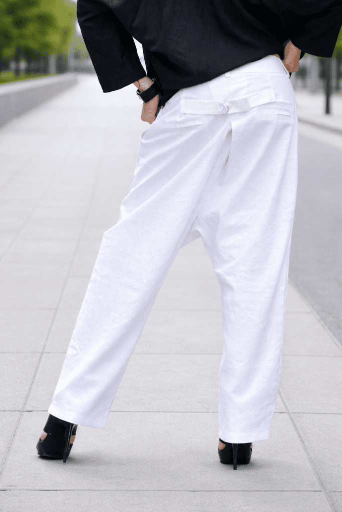 Linen Pants CHERRY - EUG Fashion
