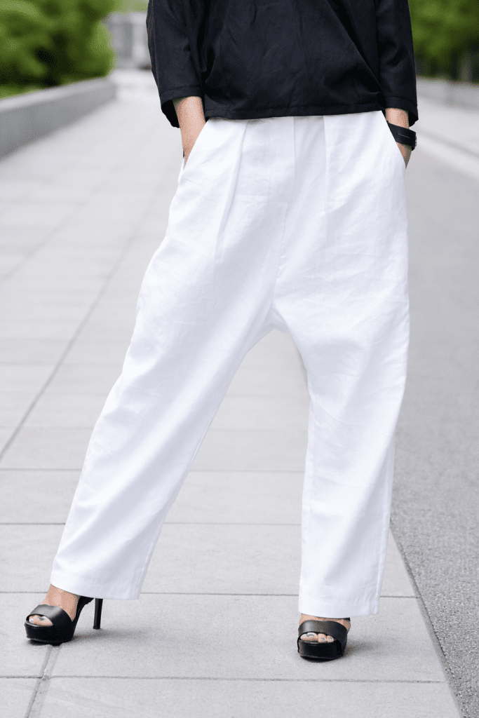 Linen Pants CHERRY - EUG Fashion