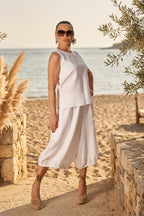 Linen Wide Pants - Natal