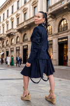 Linen dark blue set - EG fashion