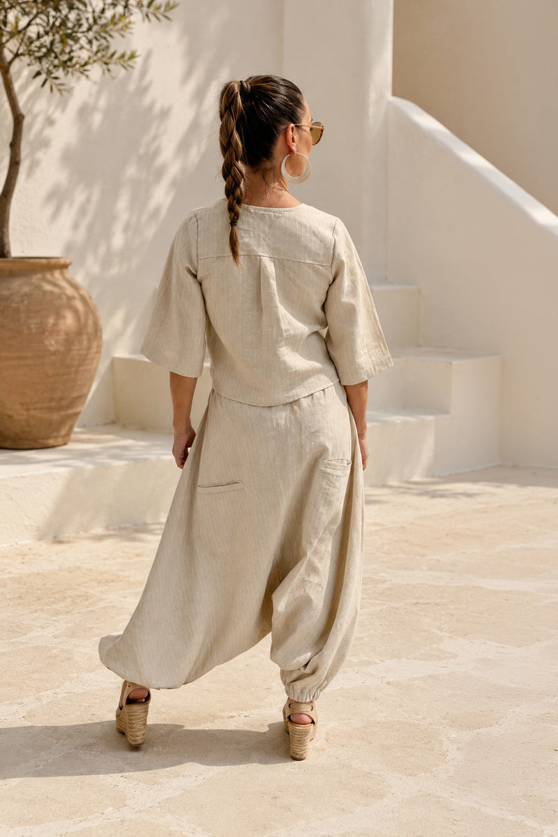 linen outfit