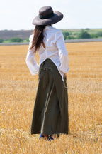 linen shirt #white