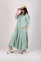 Linen Shirt Dress MIRA - EUG Fashion