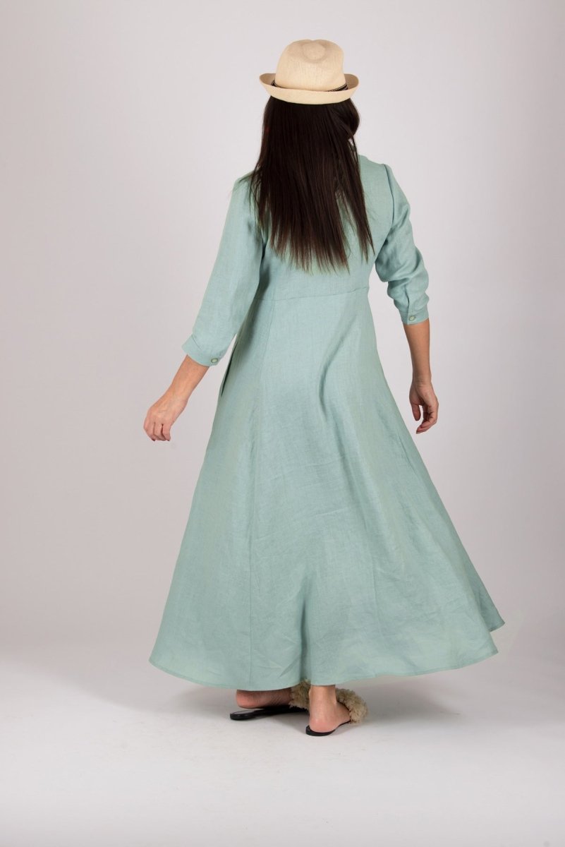 Linen Shirt Dress MIRA - EUG Fashion EugFashion 