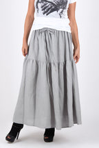Linen Flounces Skirt - EUGF