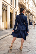Linen dark blue set - EG fashion