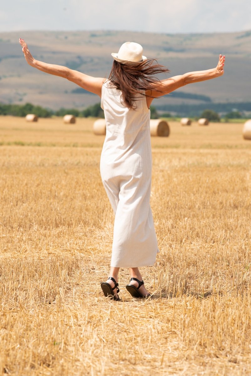 Linen Summer Casual Dress PRIMA - EUG Fashion