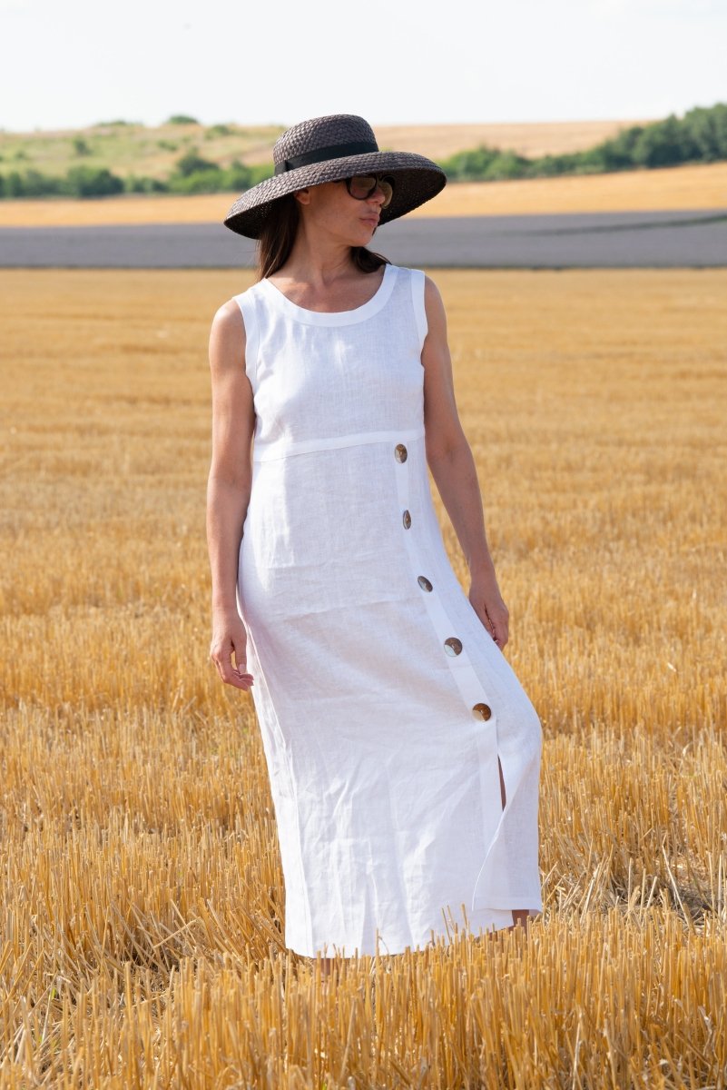 Linen Summer Dress PRIMA - EUG Fashion