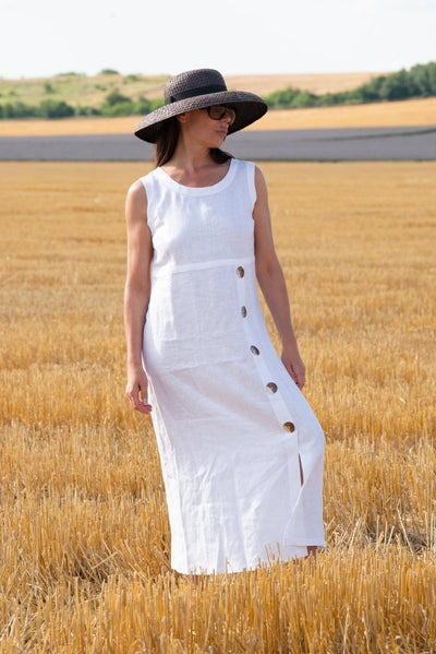 Linen Summer Dress PRIMA - EUG Fashion EugFashion 