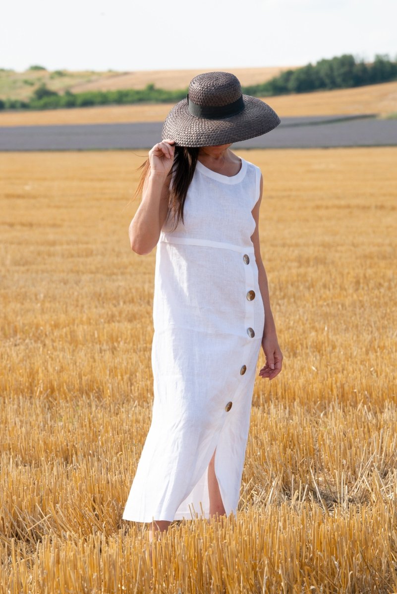 Linen Summer Dress PRIMA - EUG Fashion