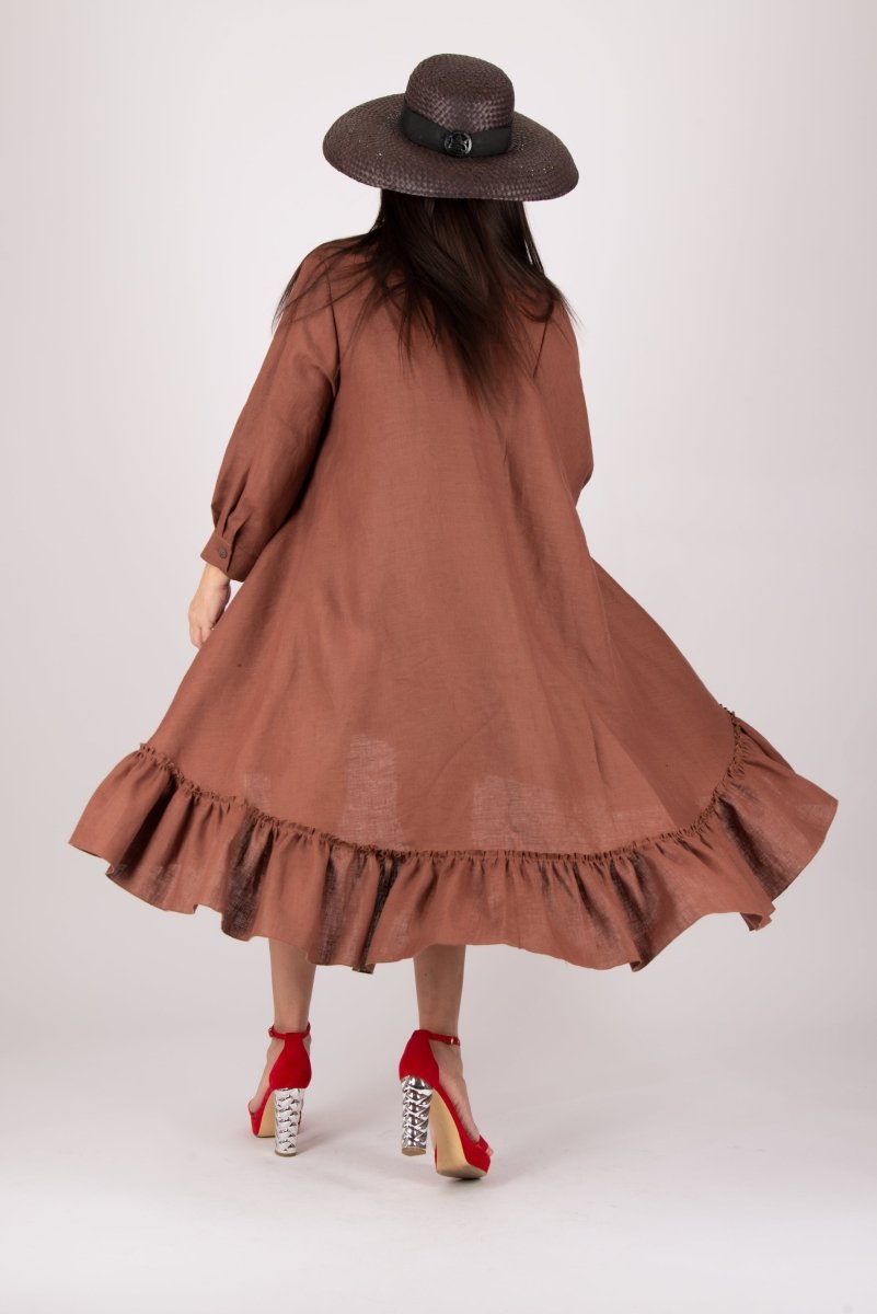 Linen summer Dress VANESA - EUG Fashion