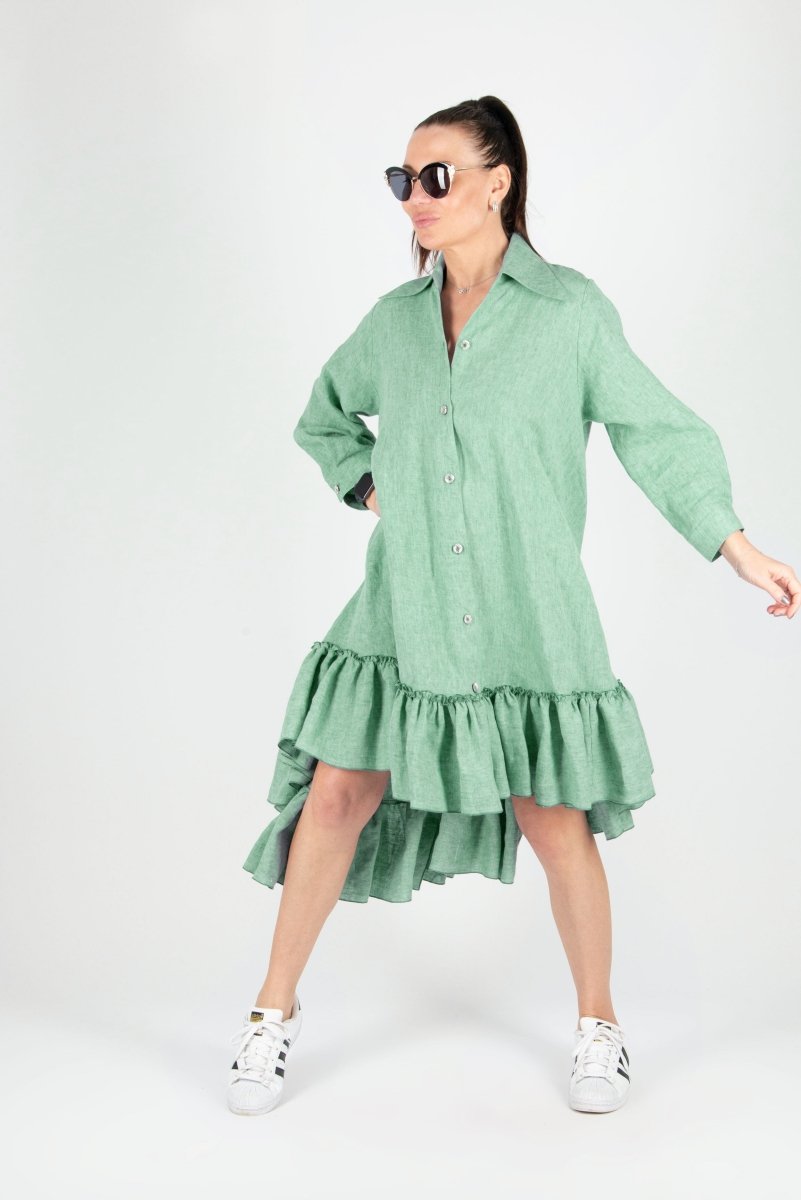 Linen summer Dress VANESA - EUG Fashion