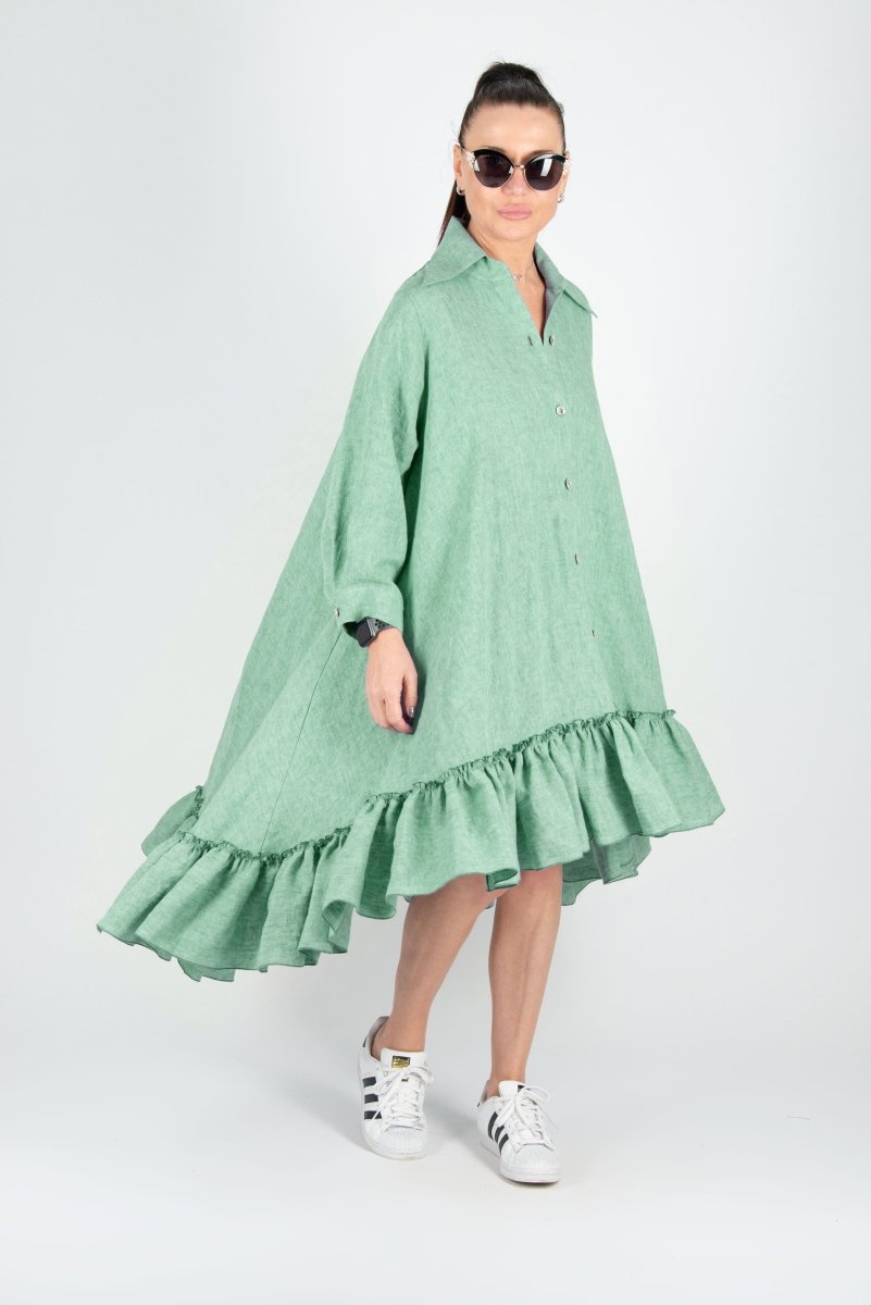 Linen summer Dress VANESA - EUG Fashion