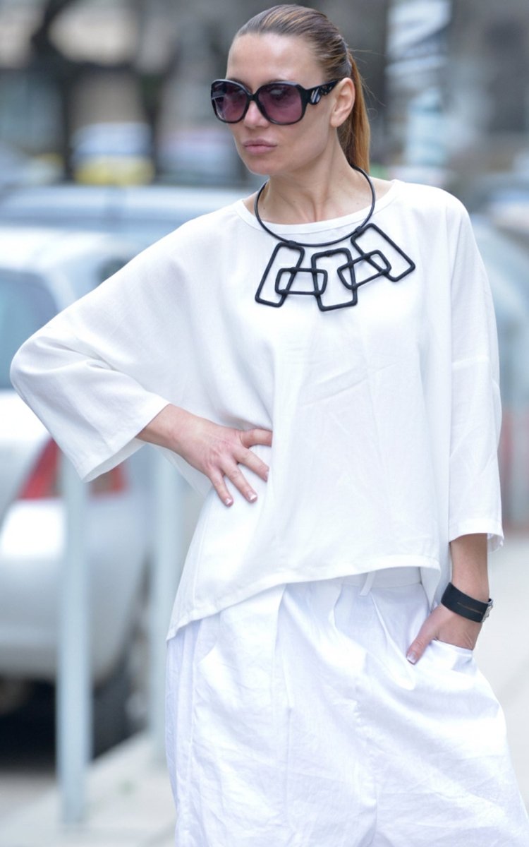 Linen Top CHERRY - EUG Fashion EugFashion 