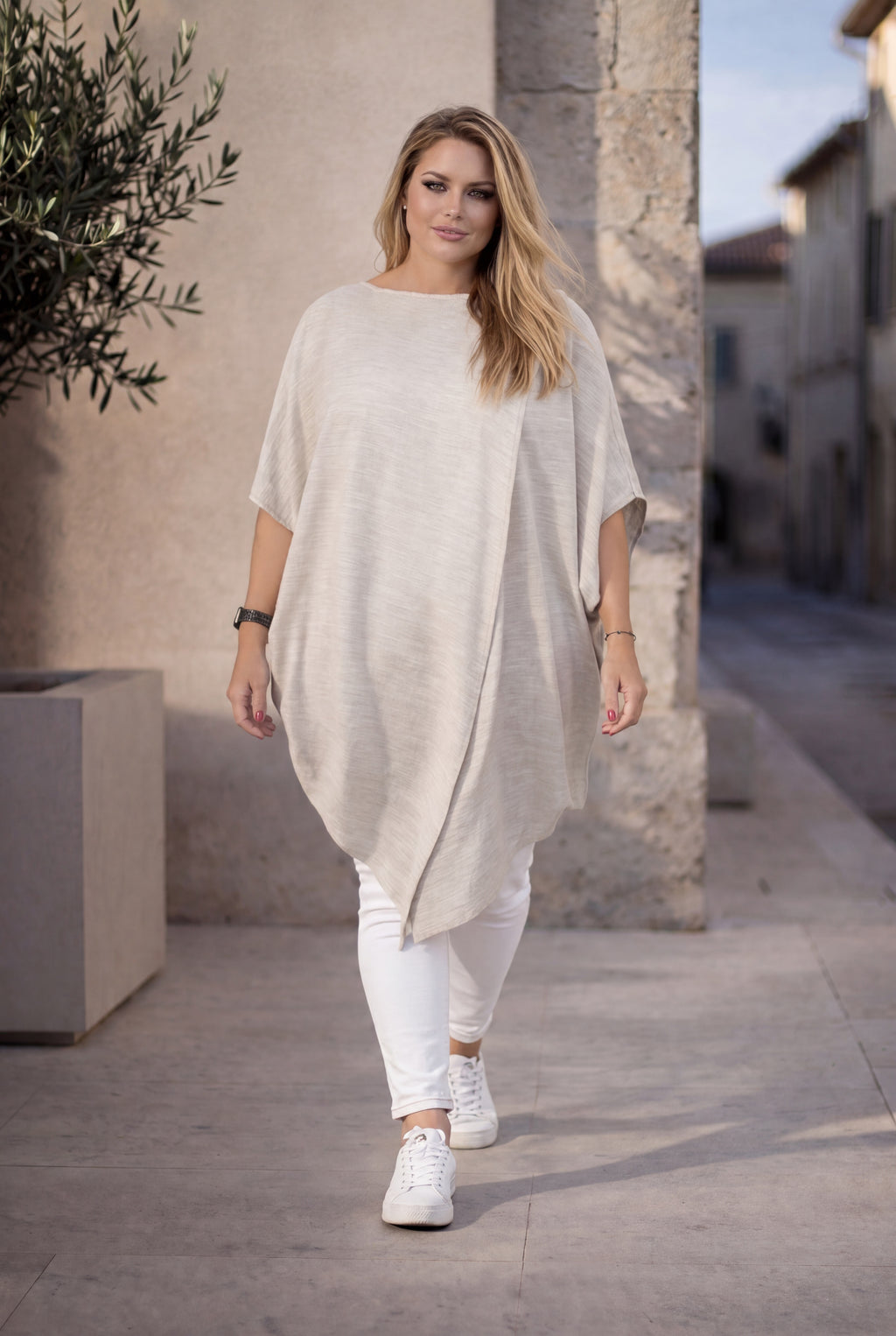 linen-top-for-woman-pluse-size #natural