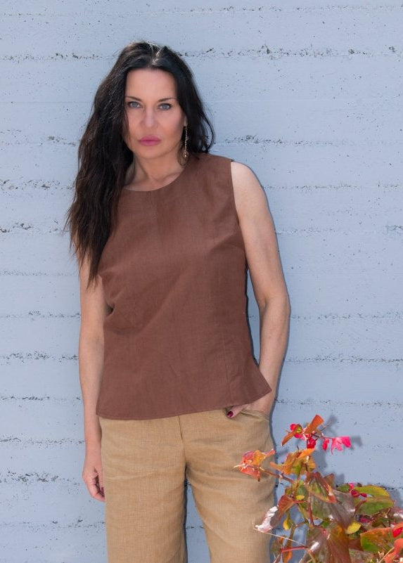 Linen Top GENOA - EUG Fashion