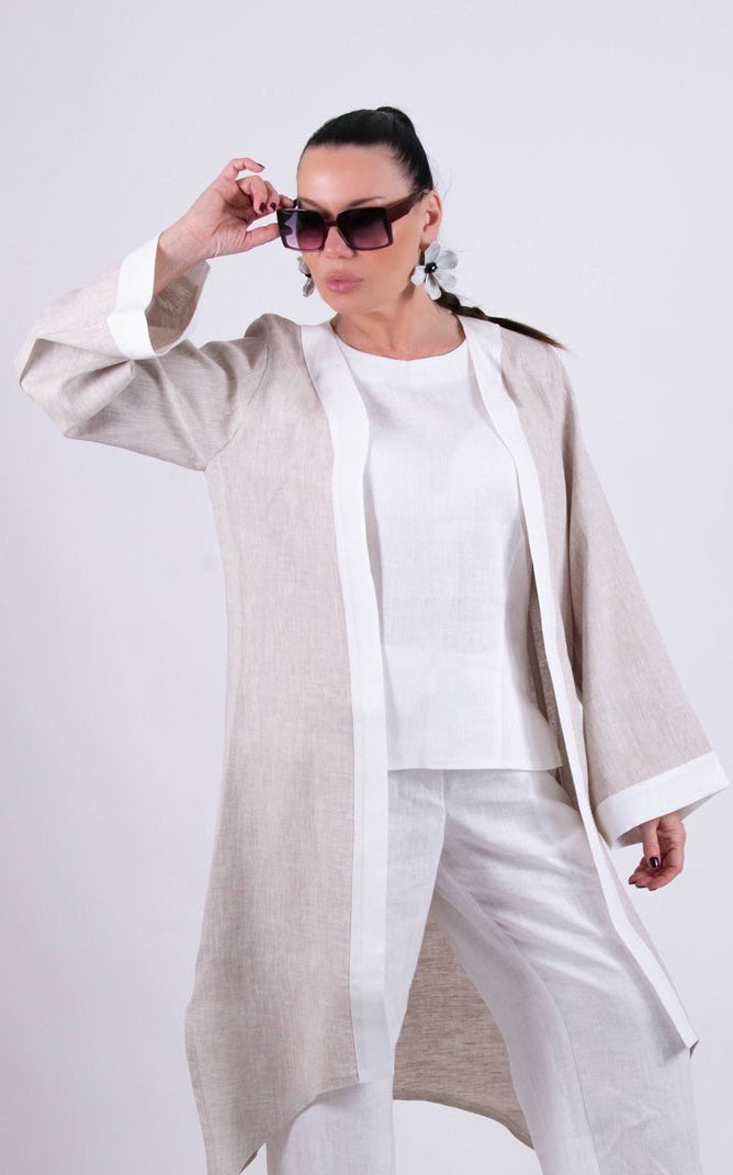 Linen vest Genoa - EUG Fashion
