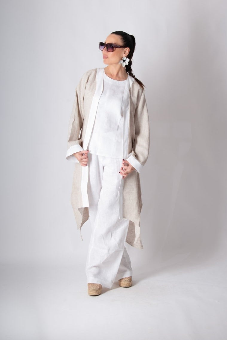 Linen vest Genoa - EUG Fashion