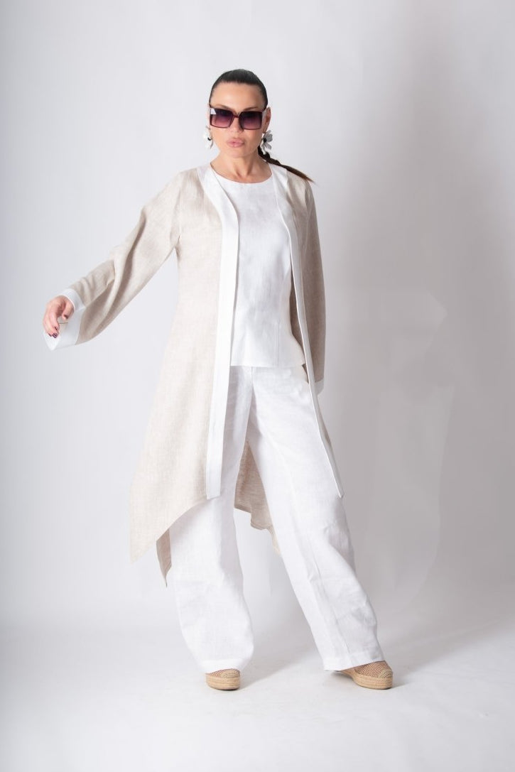 Linen vest Genoa - EUG Fashion