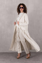 long linen blazer sonam - eug fashion
