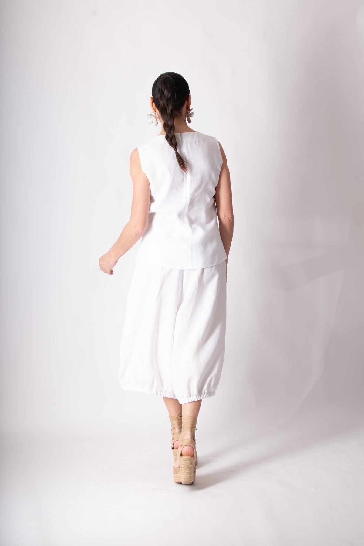 Linen Wide Pants - Natal
