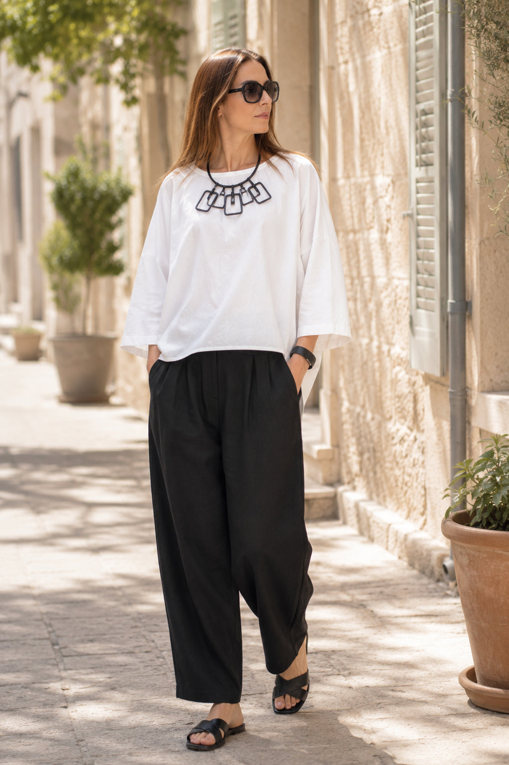 Linen Top - Cherry